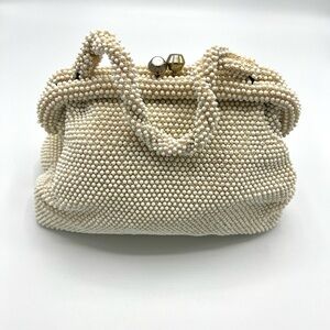 Vintage Elegant Pearl Beaded Bag